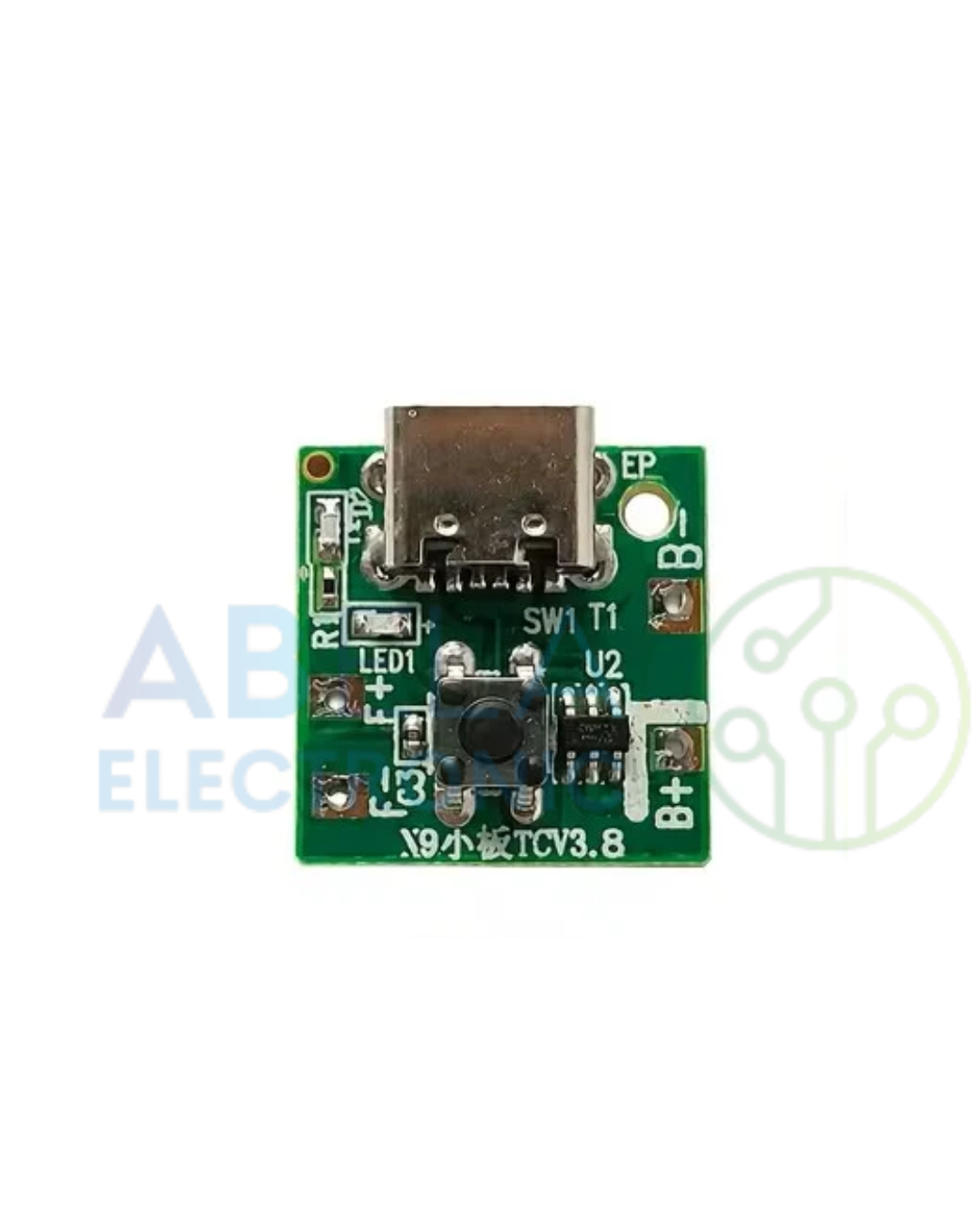 Lithium Battery 3.7V Compatible Control Board & LED Driver Module - 3-Speed Adjustable Voltage Regulator Board with Type-C Power Input, High/Low/Medium Speed for Small Fans