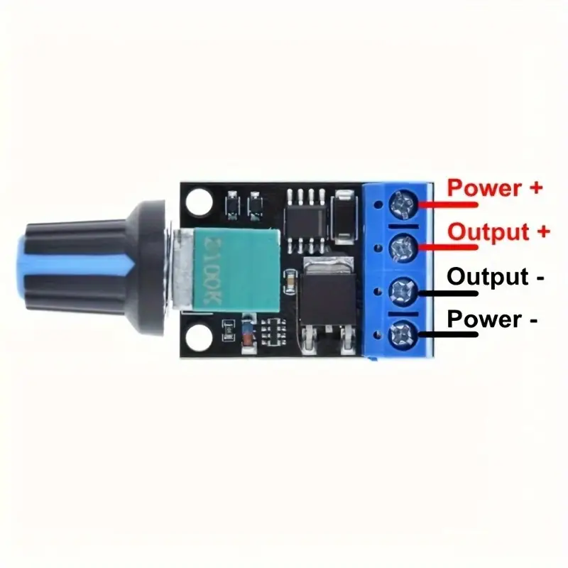 PWM DC Motor Speed Controller Regulate Voltage & Brightness With LED