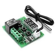 W1209 DC 12V heat cool tempthermostat temperature control switch temperature controller thermometer thermo controller 50CM(Red