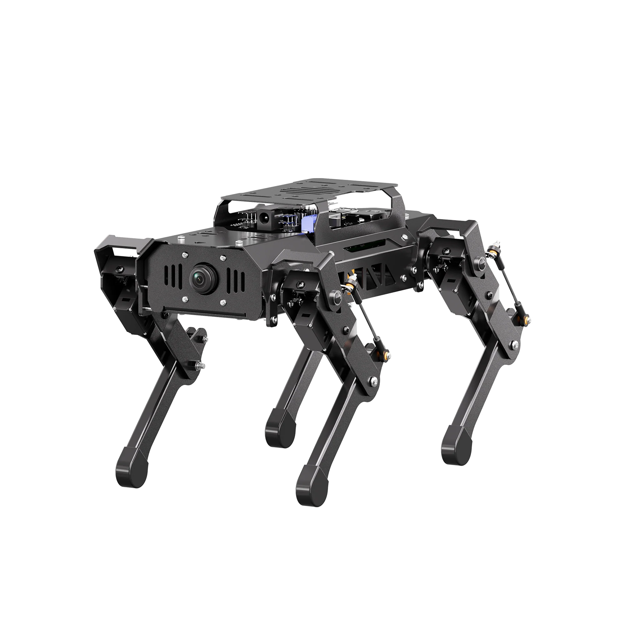 Hiwonder PuppyPi ROS Quadruped Robot with Raspberry Pi, Integrated with Large AI Model (ChatGPT), Supports AI Vision, Voice Interaction, LiDAR, and Robotic Arm Attachment