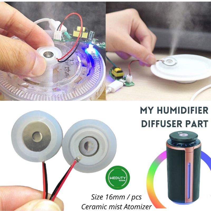 25mm 1.70MHz Ultrasonic Mist Maker Atomizer Ceramic Disc - D25mm For Humidifiers - 1 Piece